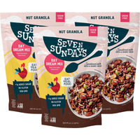 Seven Sundays Nut Granola Cereal, Day Dream Dark Chocolate Raspberry, 20 Oz Bag (Pack Of 3), Grain & Gluten Free, 4G Protein, 5G Net Carbs, Keto Friendly
