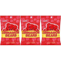 Sweets Cinnamon Bears Candy, 7 Ounce Resealable Bag, Pack Of 3