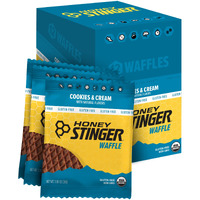 Honey Stinger Organic Gluten Free Cookies & Cream Waffle | Energy Stroopwafel For Exercise, Endurance And Performance | Sports Nutrition For Home & Gym, Pre And Post Workout | 12 Waffles, 12.72 Ounce