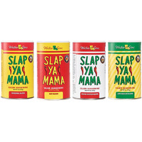 Slap Ya Mama Cajun Seasoning From Louisiana, 1 Each Of Original, Hot, White Pepper & Low Sodium, Variety Pack Of 4