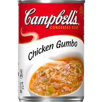 Condensed Soup, Campbells Chicken Gumbo Mix With Rice And Vegetable, An Instant Heart Healthy Food, Low In Fat And Cholesterol, Homestyle Gumbo Base Soup For The Whole Family, 6-10.5 Oz Cans