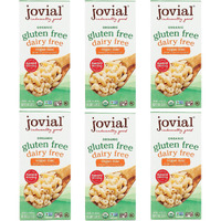Jovial Organic Gluten Free Dairy Free Vegan Mac - Gluten Free Vegan Pasta, Whole Grain Pasta, Organic Pasta, Vegan Gluten Free Mac, Award Winning Taste, Made In Italy - 6 Oz, 6 Pack