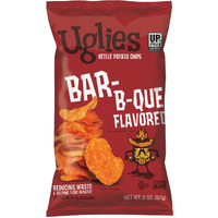 Uglies Bbq Kettle-Cooked Potato Chips, Gluten-Free Snacks, Kosher-Friendly Chips, Non-Gmo Snacks For Kids Or Office, Lunch Snacks, Individual Snack Packs, 2 Oz. Bags, Pack Of 12