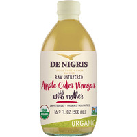 De Nigris Organic Apple Cider Vinegar Raw & Unfiltered 16,9 Oz (500Ml) | Apple Cider Vinegar With Mother A Source Of Functional Elements For The Balance Of Metabolism | Apple Cider Vinegar Organic