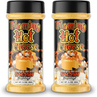Smash Seasonings Flaming Hot Cheese Popcorn Seasoning - 2 Pack Of Delicious Popcorn Seasoning In A Shaker Bottle 3.1Oz