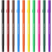 Jewem Edible Markers For Cookie Decorating,10Pcs Ultra Fine Tip(0.5Mm) Food Coloring Pens, Upgrade Double Side Food Grade Pens For Decorating Fondant Cakes, Easter Eggs, Frosting, Macaron