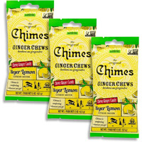 Seasonal Original Chimes Ginger Chews Meyer Lemon Chewy Candy, 1.5 Oz (Pack Of 3)