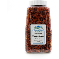 Harmony House Foods Dried Tomato Dices (8 Oz, Quart Size Jar) For Cooking, Camping, Emergency Supply, And More
