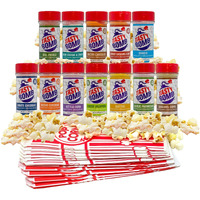 Flavorful Popcorn Seasoning Variety Pack - 12 Seasonings In White Cheddar Cheese, Ranch, Sour Cream, & More With Popcorn Bags - Gluten-Free Keto Snack For Movie Nights & Gifts By Tasty Bomb, 2.8-3 Oz.