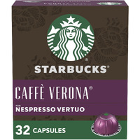 Starbucks By Nespresso Vertuo, Caff Verona Dark Roast Coffee, 32-Count Coffee Pods, Brews 7.8 Oz.