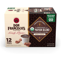 Don Francisco's Organic Mayan Blend Medium-Dark Roast Coffee Pods - 12 Count - Recyclable Single-Serve Coffee Pods