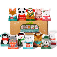 Thoughtfully Gourmet, Hot Chocolate Gift Set In Holiday Character Packaging, Flavors Include Rocky Road, Cookies Butter, Pumpkin Pie & More, Set Of 12