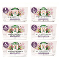 Tadin Seven Blossoms Herbal Tea Blend. Improves Digestion. High In Antioxidants. 24 Bags. 1.01 Oz. Pack Of 6