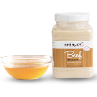 Shirley J- Beef Bouillon Powder Flavor 1 Lb. | Low Sodium Concentrated Beef Flavored Bouillon Premium Gourmet Grade | For Soup, Stew, Broth, Gravy, Curry & More (Beef)