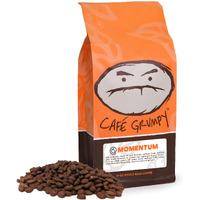 Caf   Grumpy Coffee Momentum Blend Whole Arabica Beans, 12Oz Bag, Medium Roast, Drip, French Press, Pour Over, Cold Brew (Whole Beans)