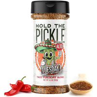 Hold The Pickle Tex Mex Dill Pickle Seasoning - Popcorn Seasoning, Texmex Flavor Dill Pickles Seasoning For Cooking - Vegan, Non-Gmo, Gluten Free, Kosher Certified, 4.3 Oz Shaker