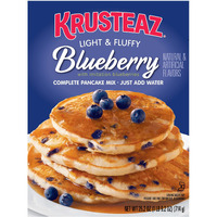 Krusteaz Light & Fluffy Complete Pancake Mix, Blueberry, 25.2 Oz (Pack Of 2)