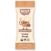 Skout Organic Cookie Dough Kids Snack Bars (18 Pack) | Organic Kids Snack Bars | School Snacks & Lunch Snacks | Vegan & Paleo | Gluten, Dairy, Grain, Peanut Free