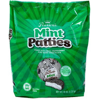Pearson's Mint Patties | Made With Decadent Dark Chocolate And Real Peppermint | 48 Oz Bag | Individually Wrapped