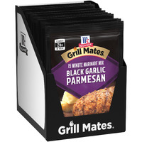 Mccormick Grill Mates Black Garlic Parmesan 3-In-1 Seasoning Mix, 1 Oz (Pack Of 12)