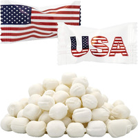 The Dreidel Company Patriotic Flag Usa Buttermints, 4Th Of July, Mint Candies, After Dinner Mints, Butter Mint Candy, Fat-Free, Kosher Certified, Party Decorations, Individually Wrapped (55 Pieces)