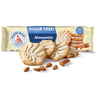 Voortman Bakery Sugar Free Cookies, Delicious Sugar Free Cookie, Pack Of 4 (Sugar Free Ice Almonette)