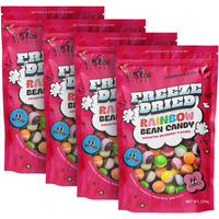 Fusion Select 480G Rainbow Bean Candy - Assorted Freeze Dried Candy Pack With Wildberry Flavors - Dehydrated, Crunchy, Colorful Treats & Snacks For Kids & Adults - Packed In A Resealable Pouch