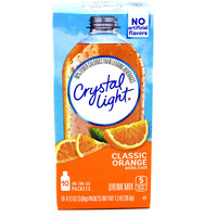 Crystal Light On The Go Packets, Classic Orange With Vitamin C And Calcium, 10 Ct