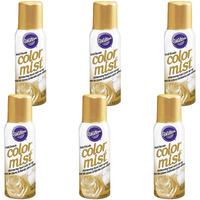 Wilton Gold Color Mist Shimmering Food Color Spray, Multipack Of 6