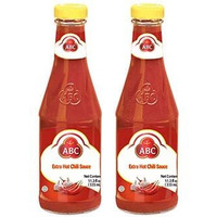 Abc Extra Hot Chili Sauce, Spicy Hot Sauce, Sambal Chili, Stir Dipping Bbq, Indonesian Abc Sauce, 11.3Oz / 335Ml (Pack Of 2)