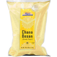 Rani Chana Besan (Chickpeas Flour, Gram) 64Oz (4Lbs) 1.81Kg Bulk ~ All Natural | Vegan | Gluten Friendly | Non-Gmo | Kosher | Indian Origin