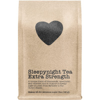 Sleepynight Tea Extra Strength, 45-60 Servings, Eco-Conscious Zip Pouch, Caffeine Free, Pure Loose Leaf Tea Grown In America, 5 Ounce (Medium)