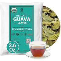 Akshit Dried Guava Leaves, 2.6Oz, Hojas De Guayaba Secas, Dried From Fresh Guava Leaves, 2.6Oz, Guava Loose Leaf Tea, No Additives, Non Gmo, Vegan.