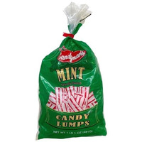 Candyman's Individually Wrapped Hard Candy Naturally Flavored Red & White Mint Lumps, 16 Ounce Bag