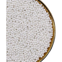 White Sprinkles Edible Pearl, 4Mm Cake Sprinkles,Cookie Sprinkles,Sugar Pearl, Edible Candy Pearls 130G 4.6Oz For Cake Cupcake Decorationg (4Mm-White)