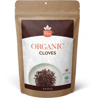Spicy Organic Cloves Whole - 100% Pure Usda Organic - Non-Gmo, Keto Friendly, Non-Irradiated Fresh Clove Seed Spice - 8 Oz