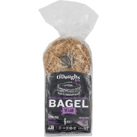 O'Doughs Thins - Sprouted Whole Grain Flax Bagels 10.6Oz | Presliced | Good Source Of Fibre, Cholesterol Free, Trans Fat Free | Pack Of 3 |