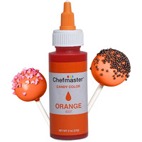 Chefmaster Orange Candy Color | True-Tone Shades | Oil-Based | Professional-Grade Dye | Easy-To-Use | 2 Oz