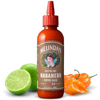 Melindas Original Habanero Xxxtra Hot Sauce - Gourmet Spicy Habanero Hot Sauce - Made With Habanero Peppers, Carrots, Onion, Vinegar & Garlic - Keto, Kosher, Vegan, Gluten Free Hot Sauce - 10Oz,1 Pack