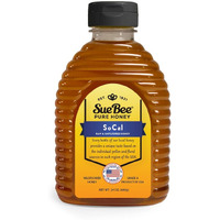 Sue Bee Honey Regional Southern California Honey, Strained, Unfiltered Beekeeper-Owned Co-Op Honey, 24-Ounce
