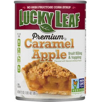 Lucky Leaf Pie Filling & Topping 21Oz Can (Pack Of 4) (Premium Caramel Apple)