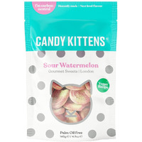 Candy Kittens Sour Watermelon Gourmet Sweets Bag 140G (Pack Of 2)