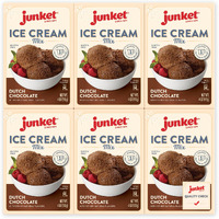 Junket Chocolate Ice Cream Mix: Makes 6 Quarts Old Fashioned Homemade Ice Cream For Ice Cream Maker Or Hand Stir - Just Add Milk And Cream, Chill, And Enjoy. Quick And Easy! 4 Oz Box Of Powdered Ice Cream Starter Mix (Pack Of 6)