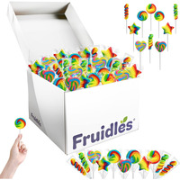 Assorted Mini Rainbow Swirl Lollipops And Rings,Assorted Flavors, Great For Birthday Parties, Events, And Goody Bag Fillers, Party Favors, Individually Wrapped Sucker(50-Pack)