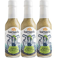 Barnacle Foods Serrano Bullwhip Kelp Hot Sauce | Kelp & Serrano Peppers | Made In Alaska | Delicious Savory Umami Flavor & Heat | Packed With Vitamins & Minerals | Great For Dipping & Pouring | 3 Pack