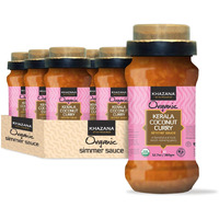 Khazana Organic Kerala Coconut Curry Indian Simmer Sauce - 6 X 12.7Oz Jars | Non-Gmo, Vegan, Gluten Free, Kosher | Authentic Indian Meals Made Easy At Home!