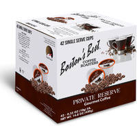 Bostons Best Gourmet Coffee - Private Reserve Blend - Dark Roast - Single Serve Coffee Pods, Compatible With Keurig Brewers - 42 Pods