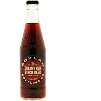 Boylan Bottling Pure Cane Sugar Soda Pop, Creamy Red Birch, 12 Oz Glass Bottles (Pack Of 6)
