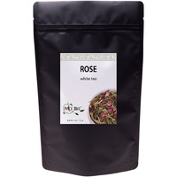 Rose White Tea Loose Leaf, Low Caffeine, High Antioxidants, Hot & Iced White Tea | 4Oz Bulk Tea, 40-50 Cups | The Spice Hut, First Sip Of Tea
