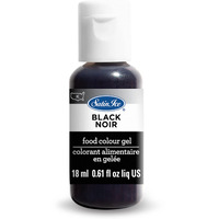 Satin Ice Food Color Liquid Gel, 0.61 Fl Oz Bottle, Black